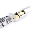Garlic Press & Slicer 2 in 1 - Aluminium Garlic & Ginger Mincer and Slicer - with Slicing and Grinding - Kitchen Cooking Tools